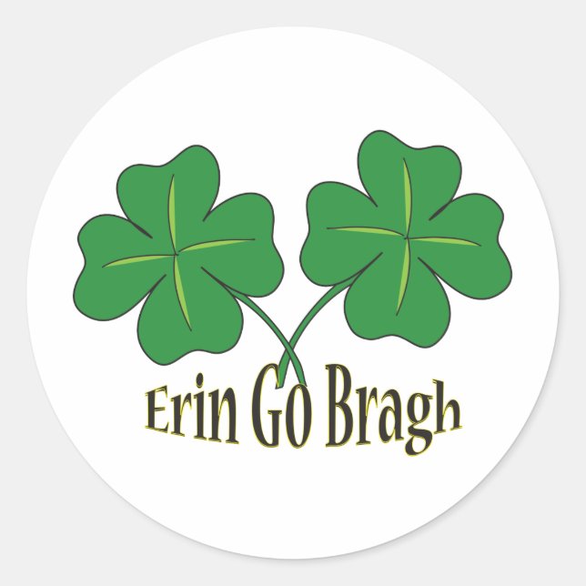 Adesivo Redondo Erin Go Bragh (Frente)