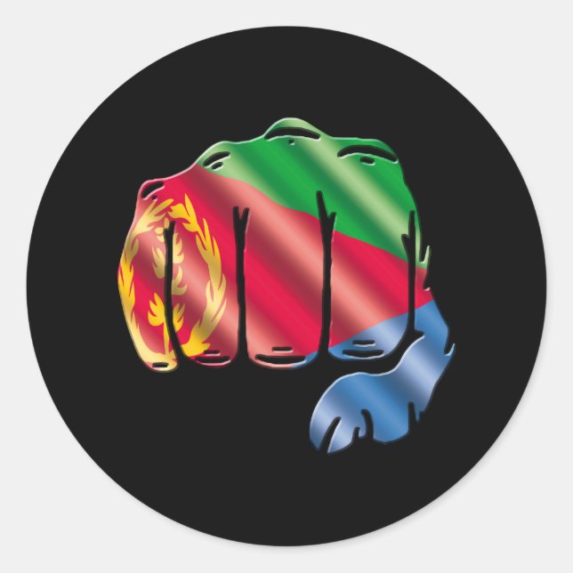 Adesivo Redondo Eritreia (Frente)