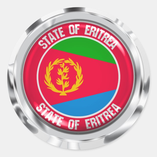 Adesivo Redondo Eritreia Round Emblem (Frente)