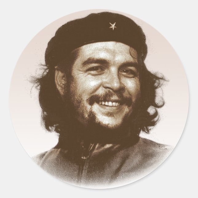Adesivo Redondo Ernesto Che Guevara Sorri