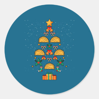 Adesivo Redondo Erogi Lish Land Christmas Tree Xmas Long Sleeve 