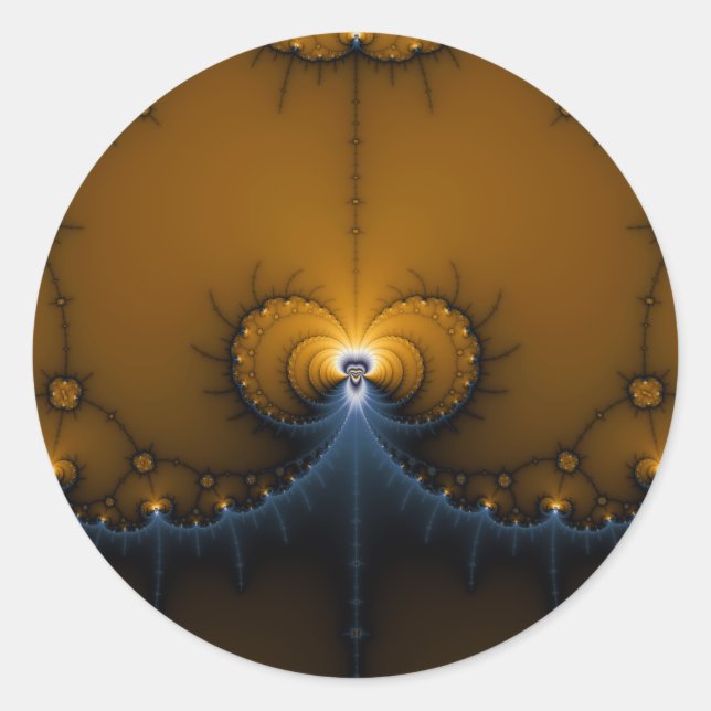 Adesivo Redondo Erte - Fractal (Frente)