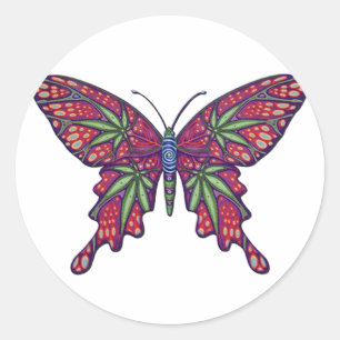 Adesivo Redondo Erva