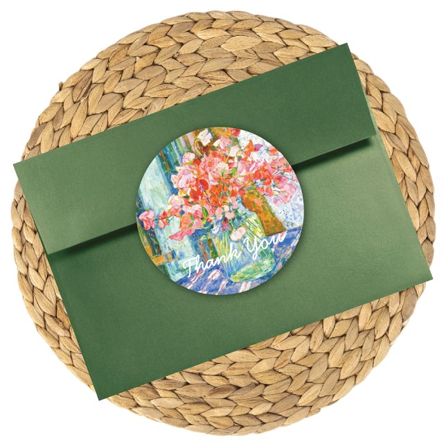 Adesivo Redondo Ervilhas doces em um Jar Mason (Criador carregado)