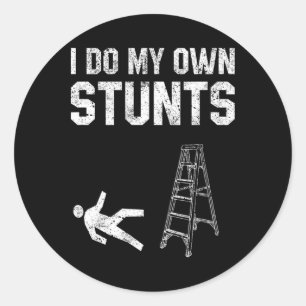 Adesivo Redondo Escada Diversão Daqui Quebrada Mão Ossada Ficar Be