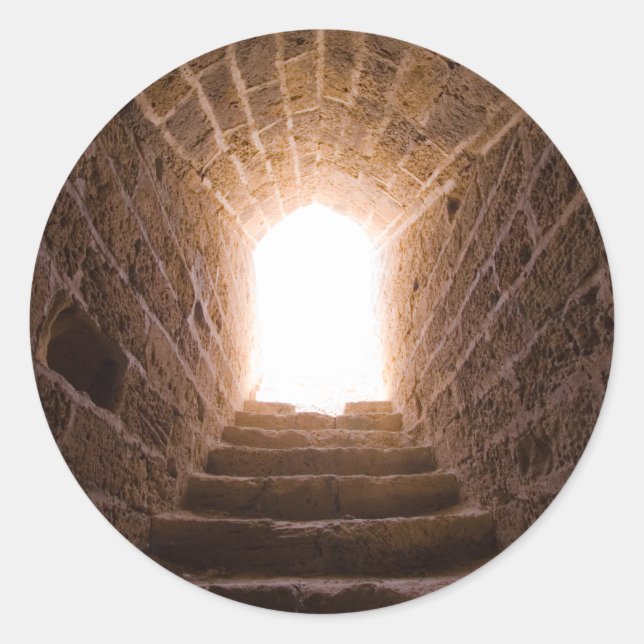 Adesivo Redondo Escada para os autocolantes do céu (Frente)