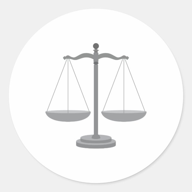 Adesivo Redondo Escala de Equilíbrio (Frente)