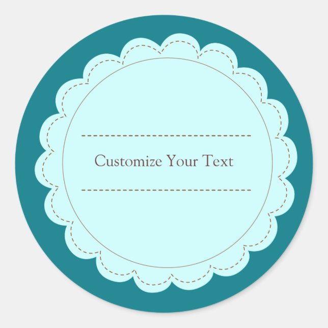 Adesivo Redondo Escala do Círculo Clássico (Frente)