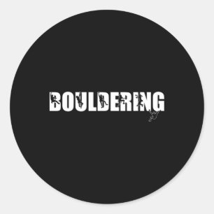 Adesivo Redondo Escalada de Rocha Amante da Montanha Bouldering