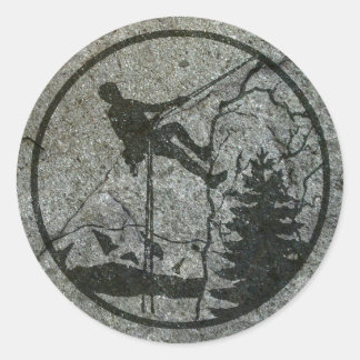 Adesivo Redondo Escalada de Rock