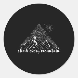 Adesivo Redondo Escalade Cada Montanha - Presente Legal para Mochi