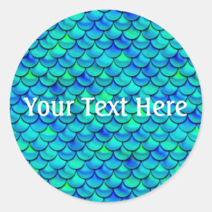 Adesivo Redondo Escalas Azuis de Azul Qua