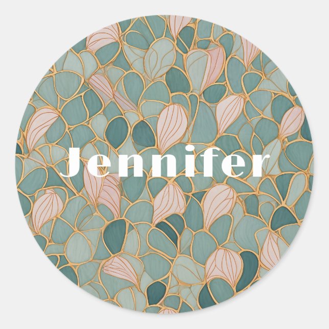 Adesivo Redondo Escalas Místicas: Pastel Fantasy (Frente)