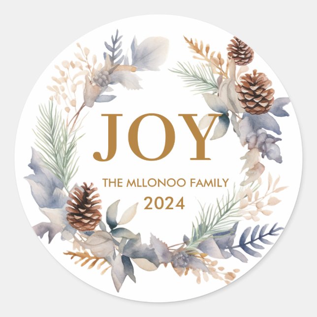 Adesivo Redondo escandinavo Cozy (Frente)