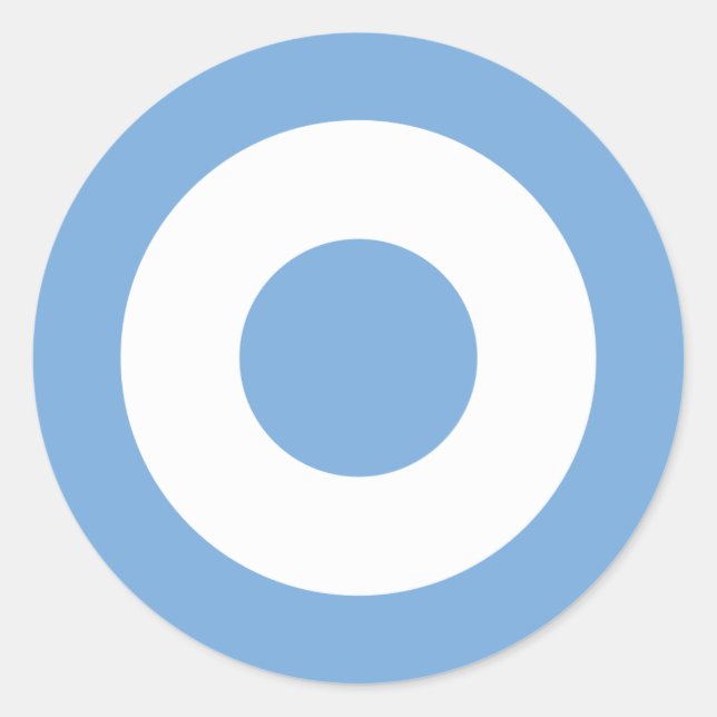 Adesivo Redondo Escarapela Argentina - Rotal da Argentina (Frente)