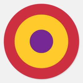 Adesivo Redondo Escarapela de la República Española