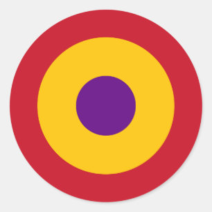 Adesivo Redondo Escarapela de la República Española