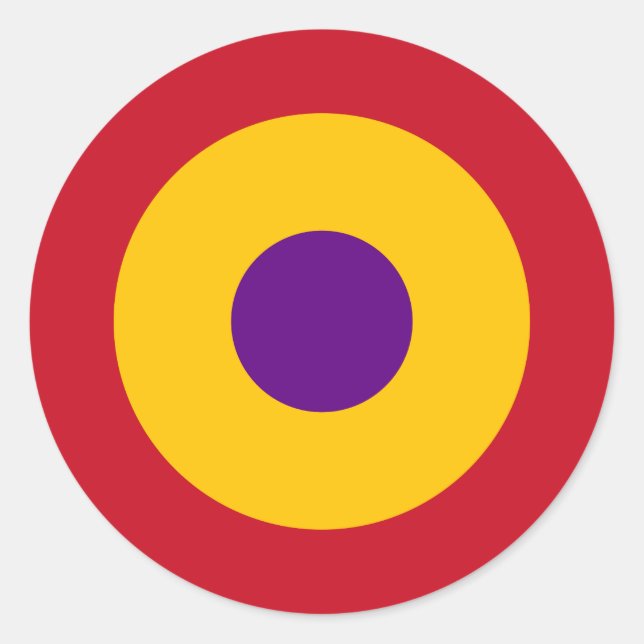 Adesivo Redondo Escarapela de la República Española (Frente)