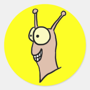 Adesivo Redondo Escargot Stickers