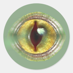 Adesivo Redondo Escarlate Lizard Reptile Dragon Dinossaur Monster 