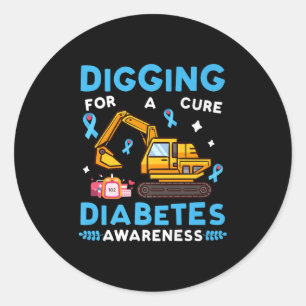 Adesivo Redondo Escavador Para Uma Sensibilização Para Diabetes Cu