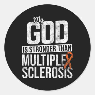 Adesivo Redondo Esclerose Múltipla Mais Forte E Sensibilização Lar