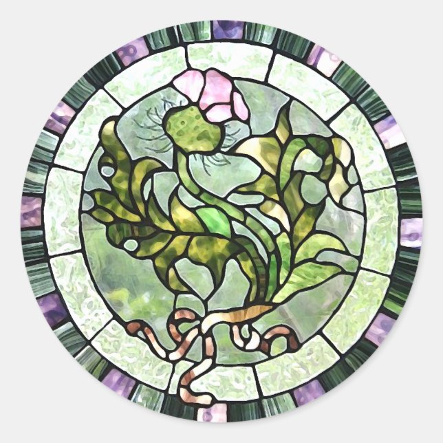 Adesivo Redondo Escocês (Frente)