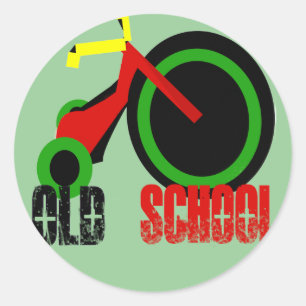 Adesivo Redondo Escola Antiga