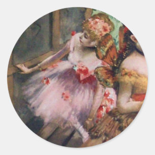 ADESIVO REDONDO ESCOLA DE DANÇA/DANÇAS BALÉS DE BALLERINA EM PI