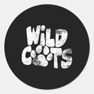 Adesivo Redondo Escola de Futebol Americano Wildcats Espírito de E