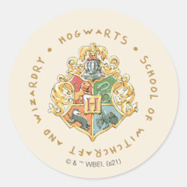 Adesivo Redondo Escola de Magia e Bruxaria HOGWARTS™