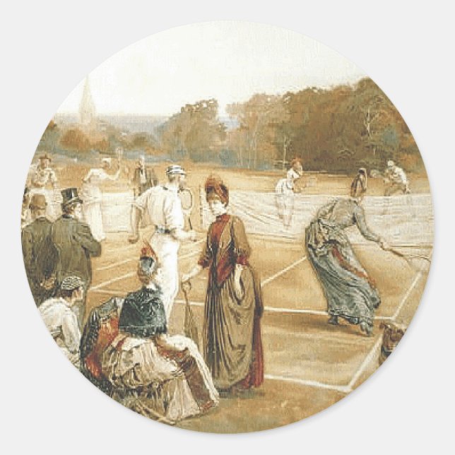 Adesivo Redondo Escola de Tênis (Frente)