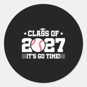 Adesivo Redondo Escola de Volta 2027 Beisebol 2027