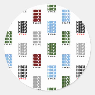 Adesivo Redondo Escola Histórica de Negra e Universidades HBCU