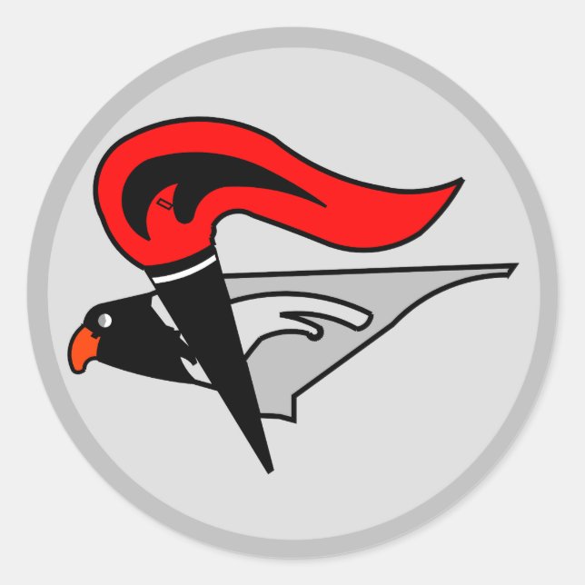 ADESIVO REDONDO ESCOLA ISRAELITA DE FLUÊNCIA AÉREA ESQUADRÃO DA FO (Frente)