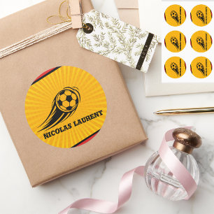 Adesivo Redondo Escolas de Futebol Personalizadas