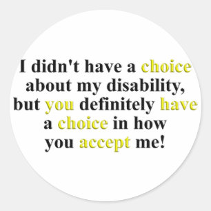 Adesivo Redondo Escolha