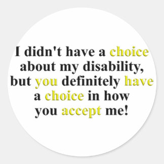 Adesivo Redondo Escolha