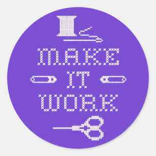 Adesivo Redondo Escolha a Moda Cor de Fundo