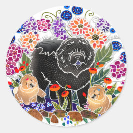 Adesivo Redondo ESCOLHA DO PARTIDO DE JARDIM - autocolantes