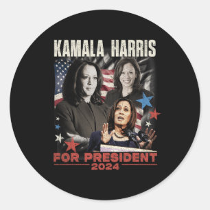 Adesivo Redondo Escolha Freedom Kamala Harris 1