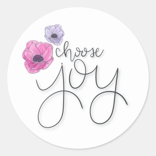 Adesivo Redondo Escolher Joy Round Sticker (Frente)