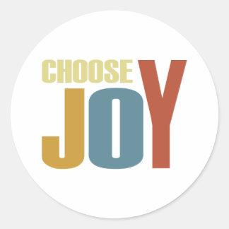 Adesivo Redondo Escolher Joy Sticker