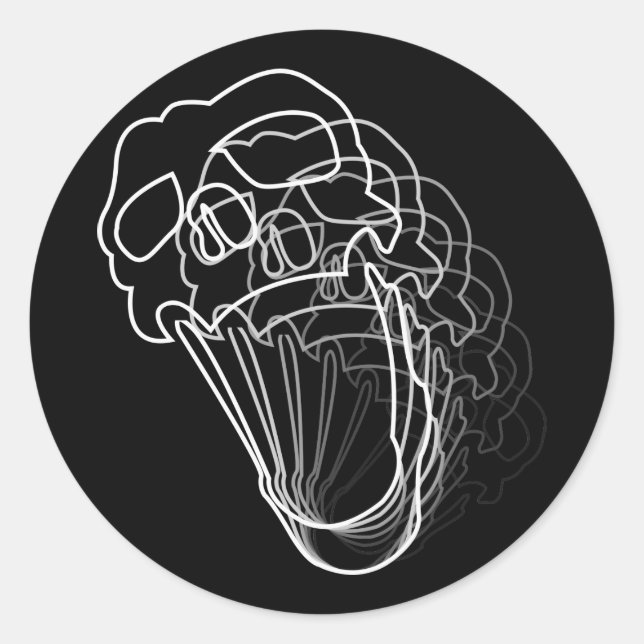 Adesivo Redondo Escórias (Frente)