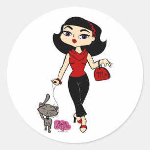 Adesivo Redondo Escorpião