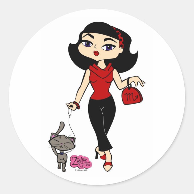 Adesivo Redondo Escorpião (Frente)