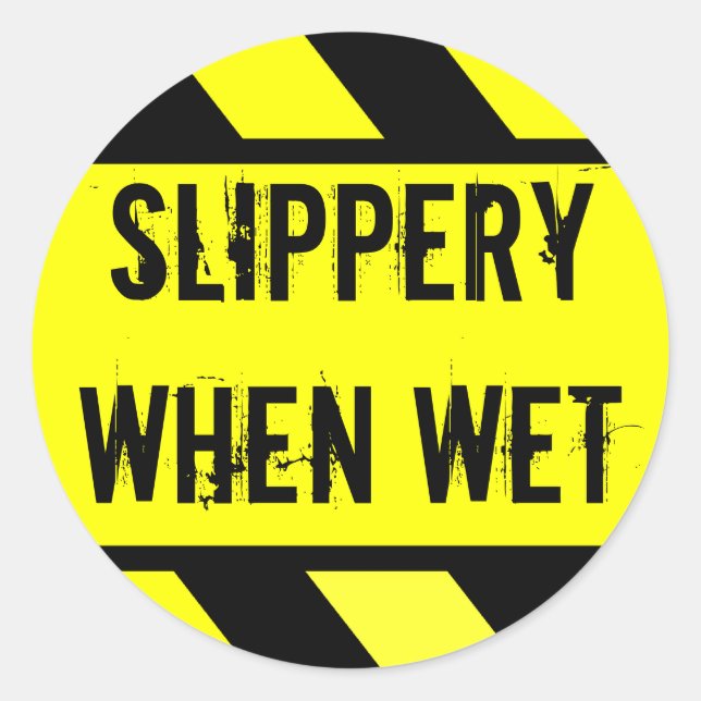 Adesivo Redondo escorregadia quando molhada (Frente)