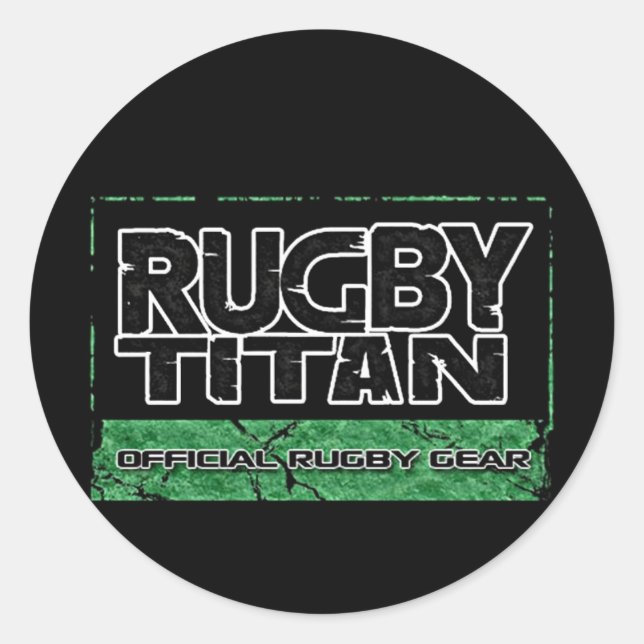 Adesivo Redondo Escritório de Rugby-Titan Stickers (Frente)