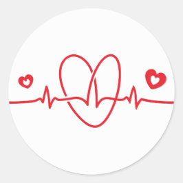 Adesivo Redondo Escritórios de pulsação