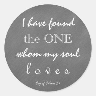 Adesivo Redondo Escritura do quadro meus amores da alma